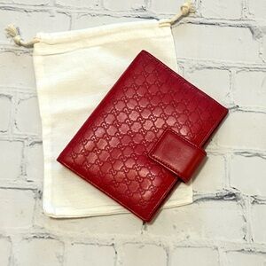 Gucci Red Micro Guccissima Agenda